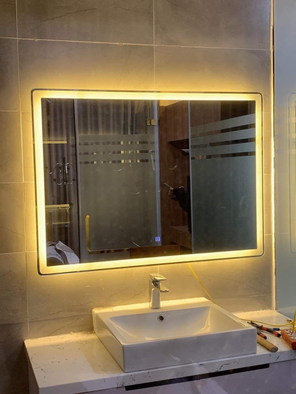 Gương Đèn Led Phòng Tắm Cảm Ứng